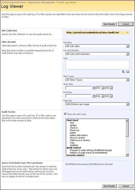 AuditLogViewer