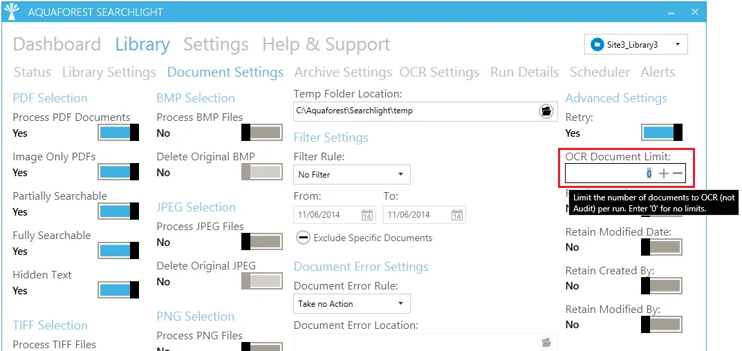 Batch Processing - OCR Document Limit