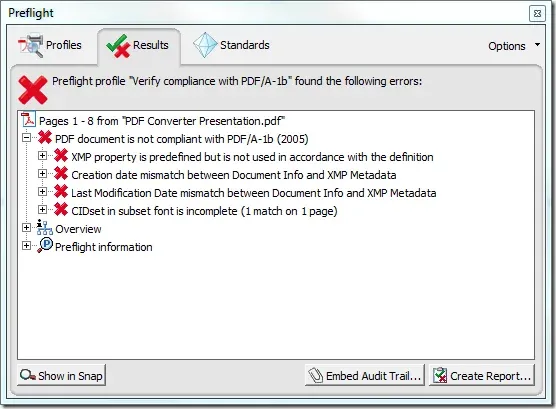 PDFA Check - Non-compliant