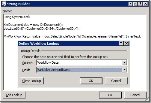 LookupVariables
