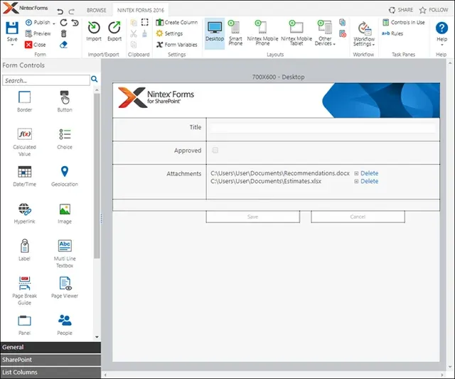 Nintex-Forms-Editor