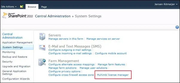 SP2010-License-Manager