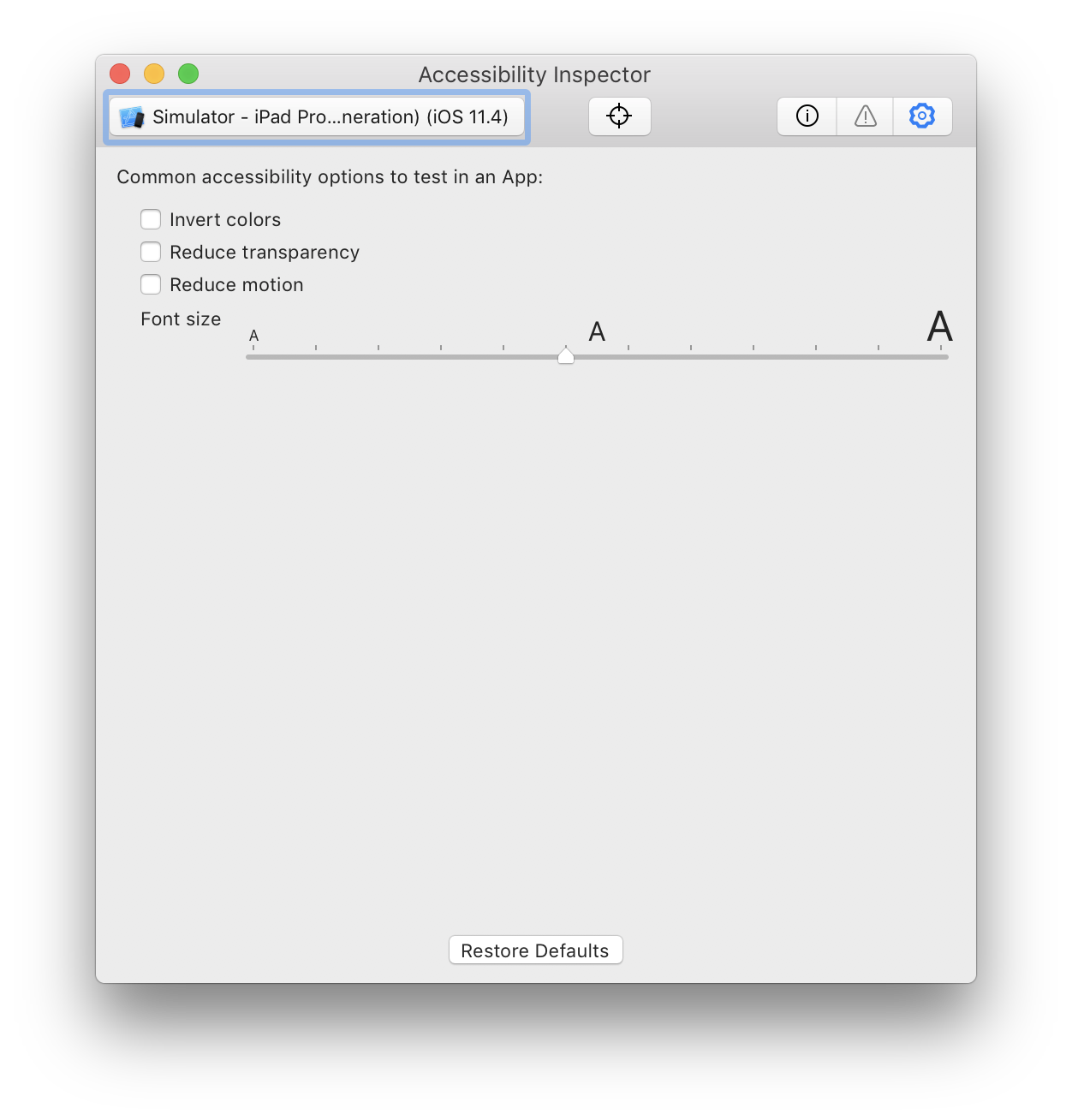 Accessibility Inspector