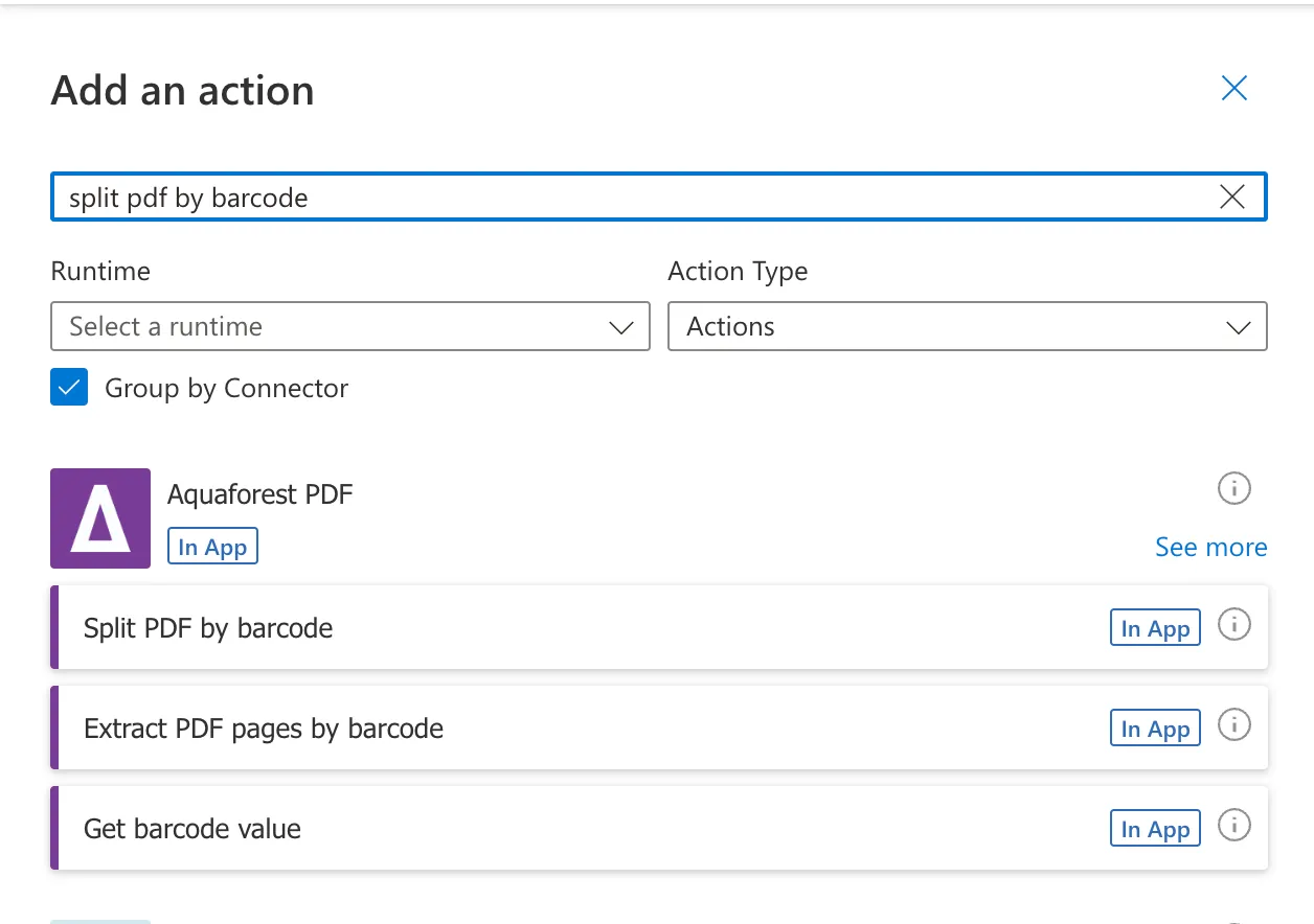 extract pdf documents by barcode
