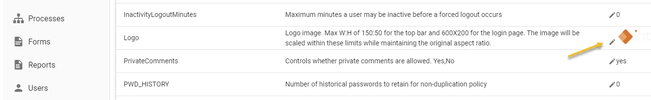 add logo pencil edit