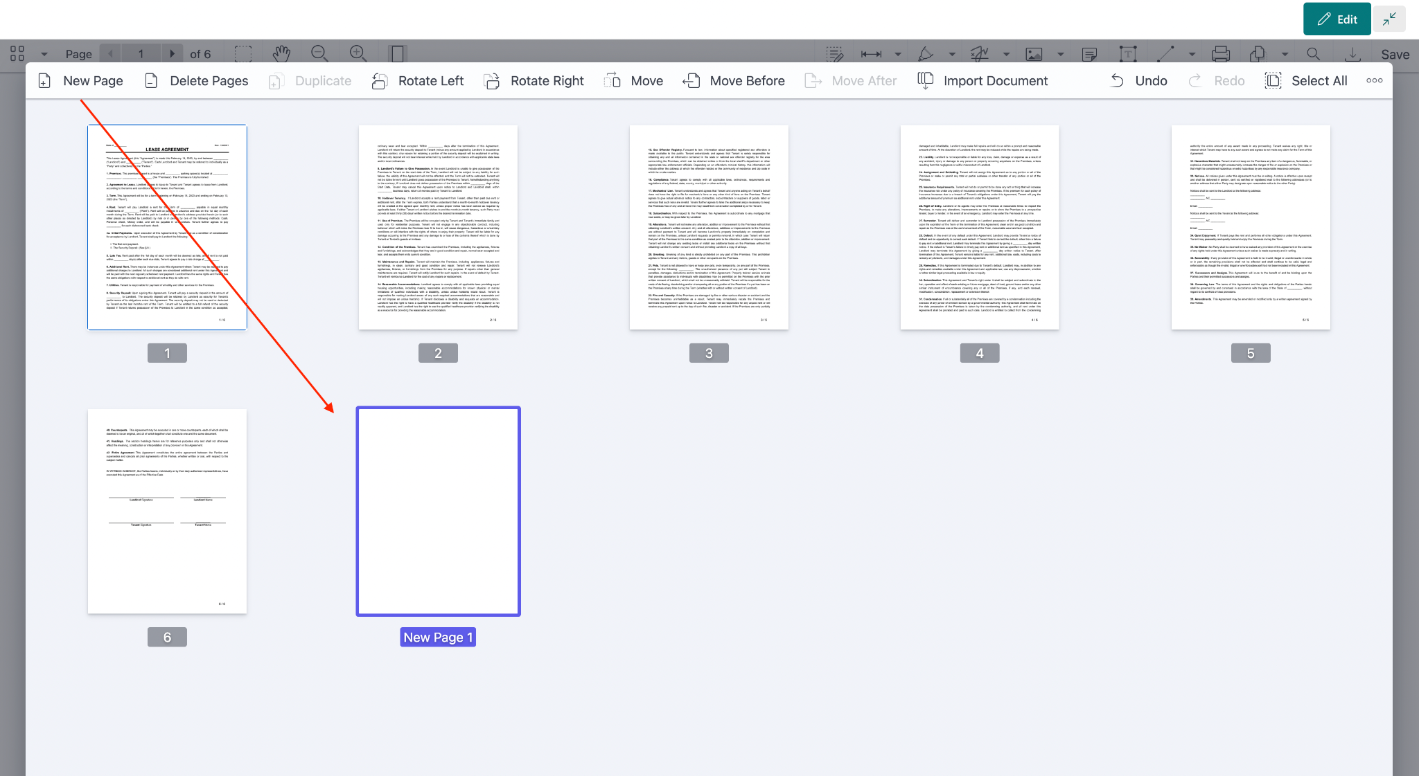 Add blank pages to PDF