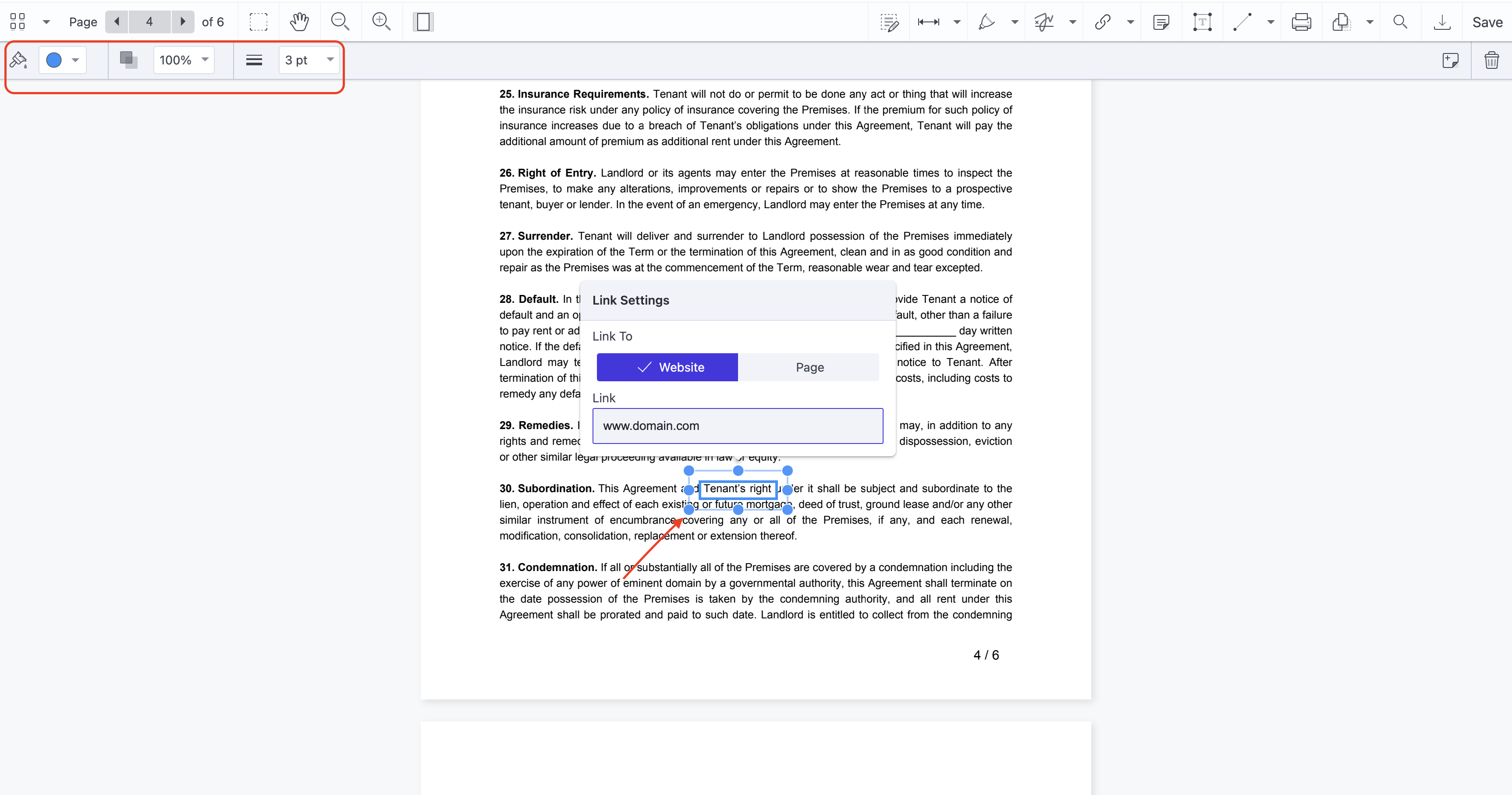 Edit annotation in PDF