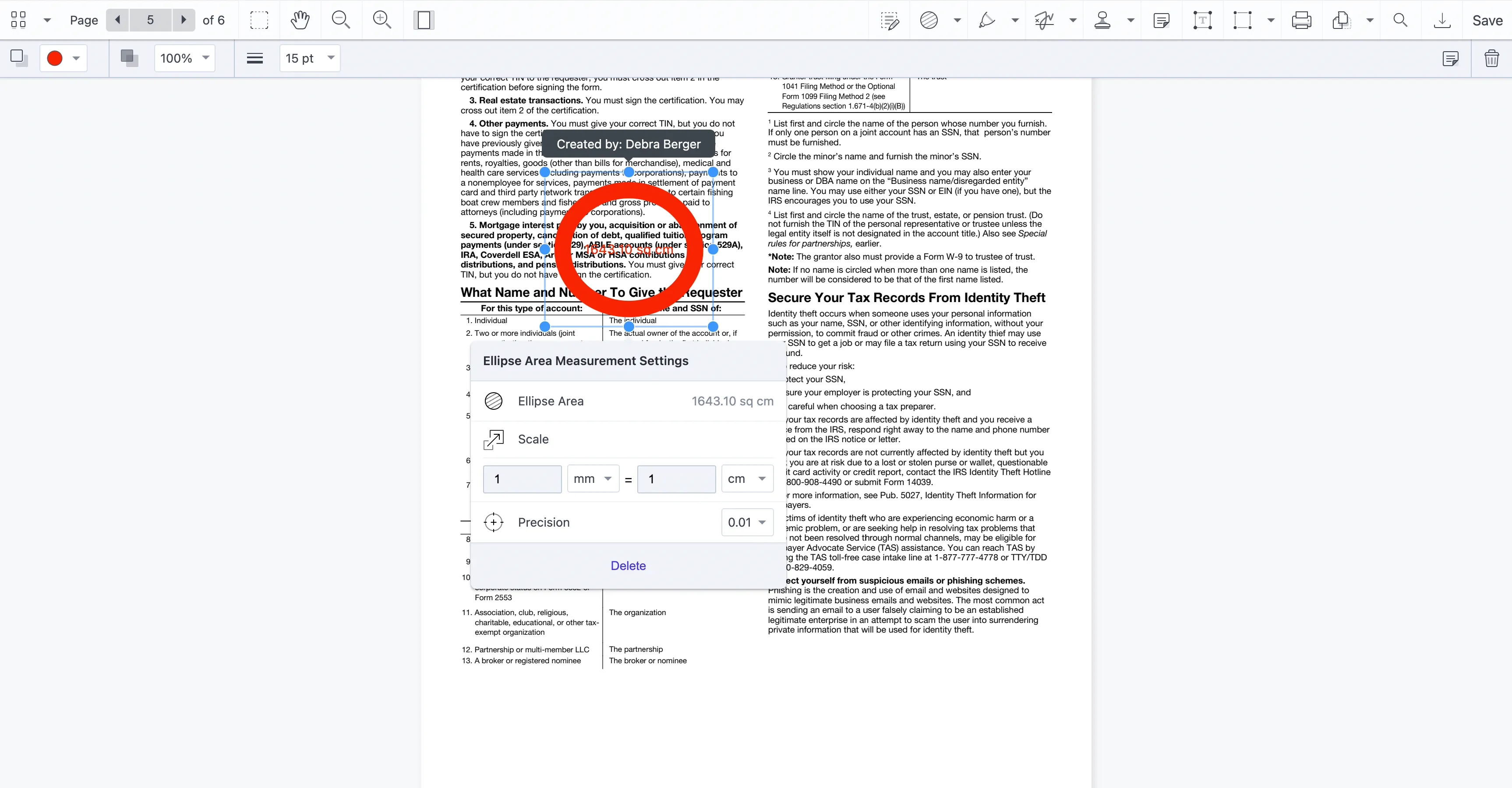 Edit measurement settings