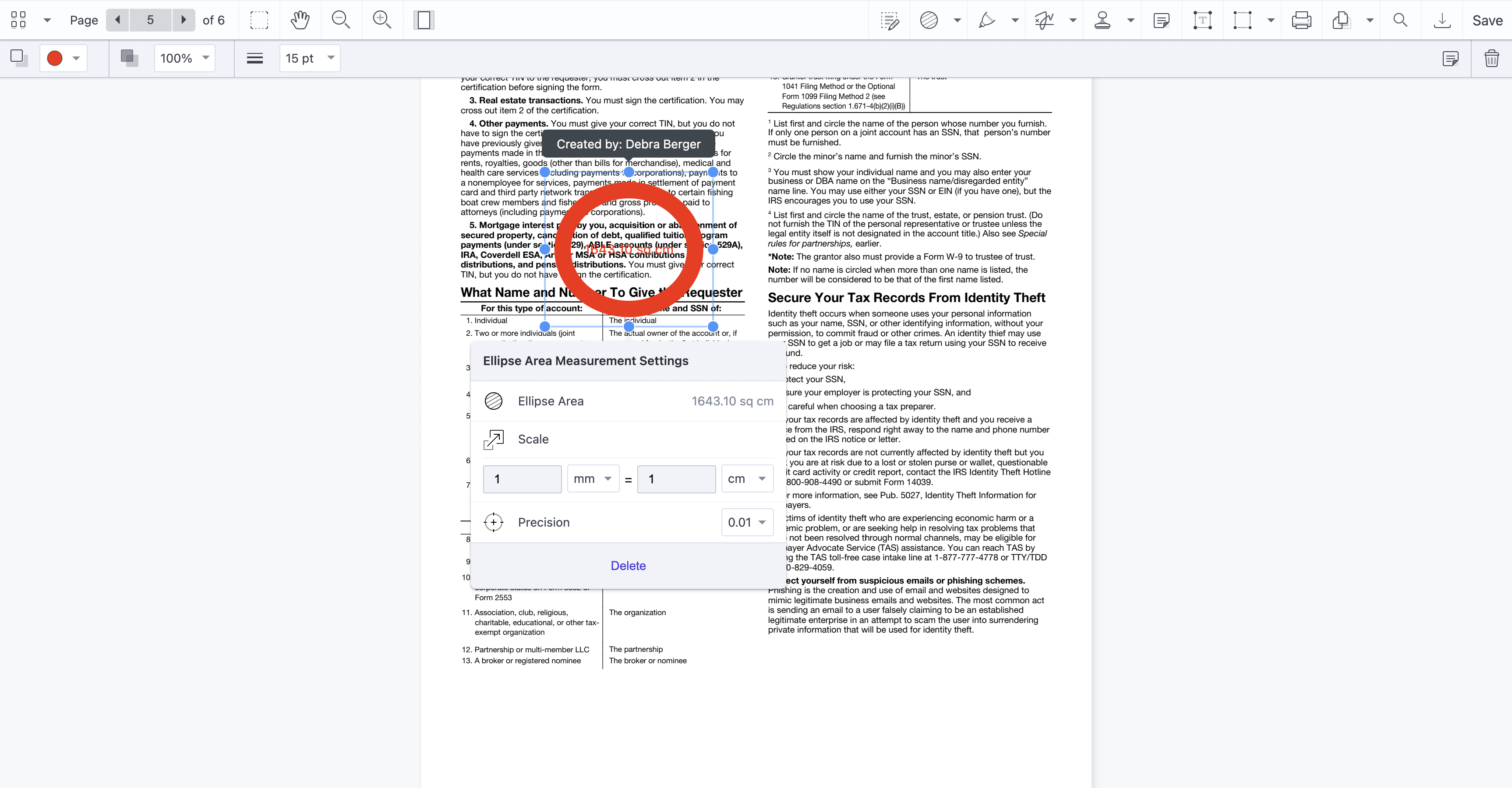 Edit measurement settings