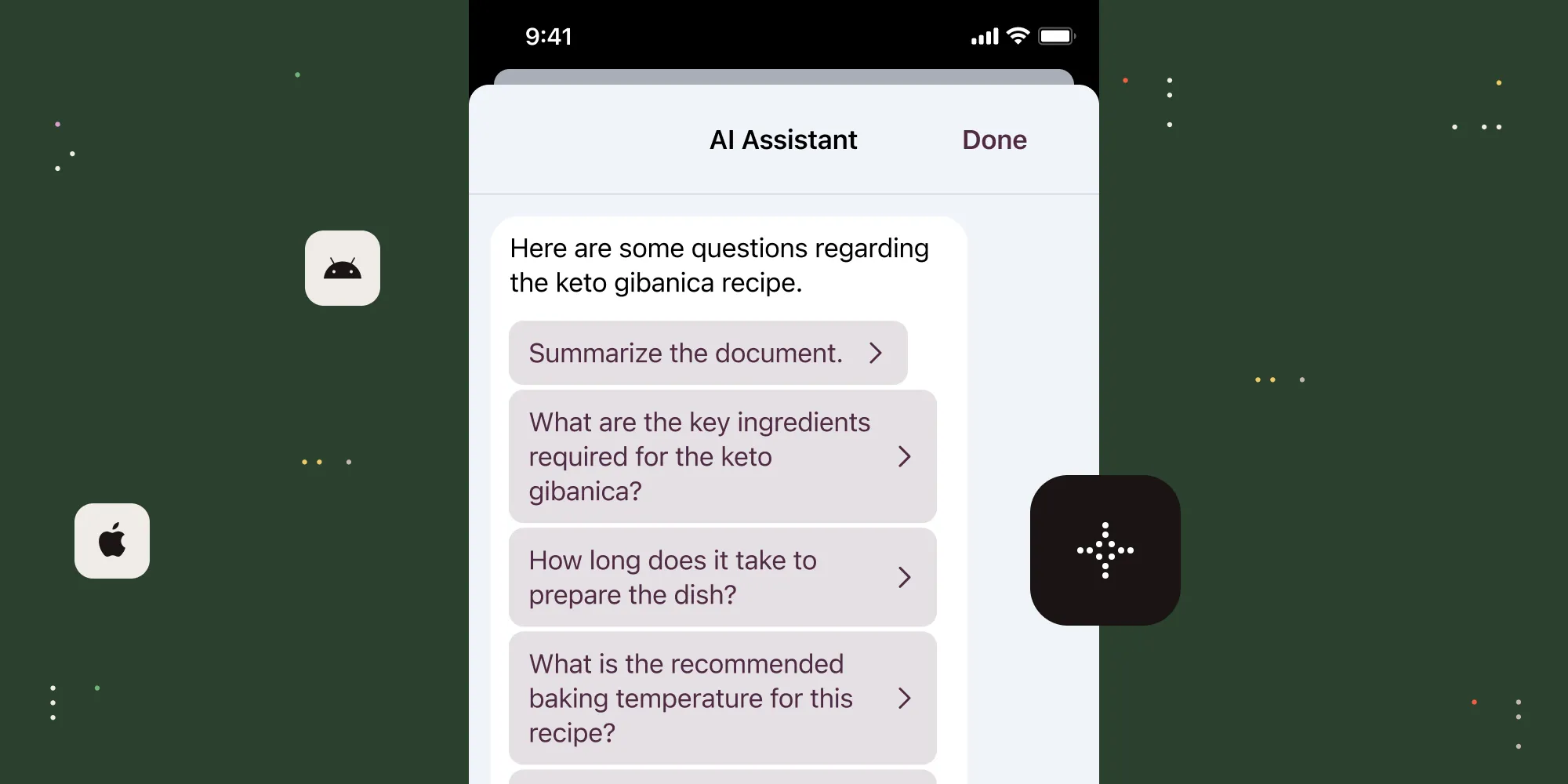 AI Assistant for mobile