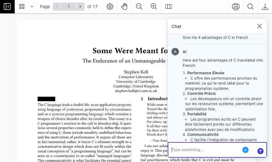 AI Language Change