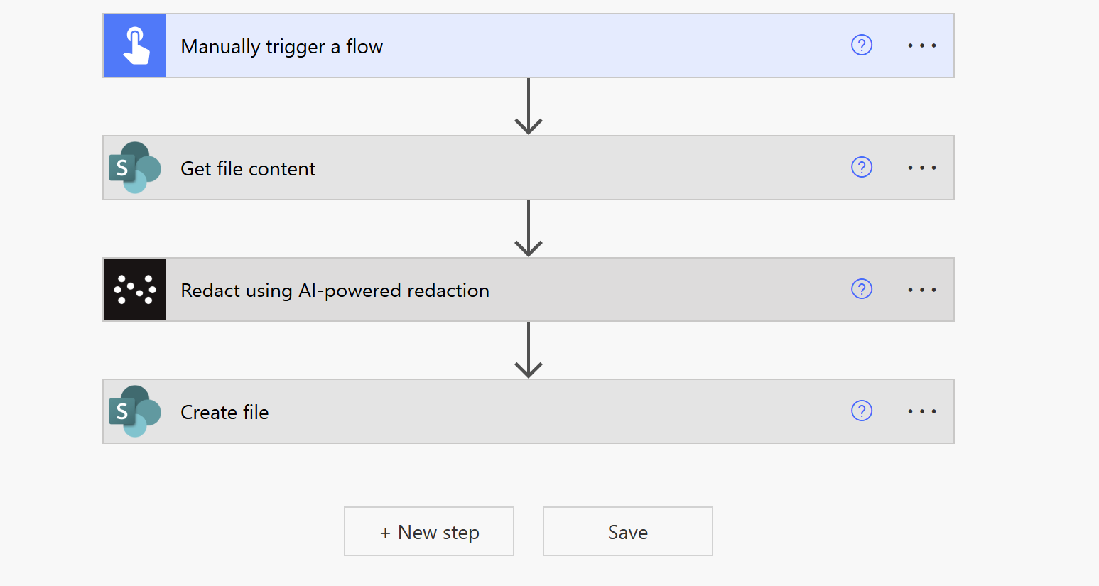 AI-powered redaction using Power Automate