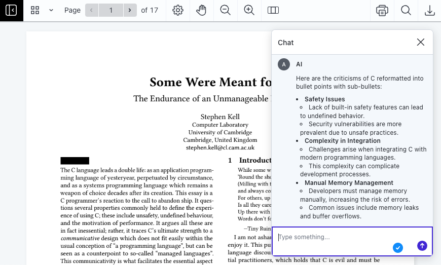 AI Reformat Follow Up