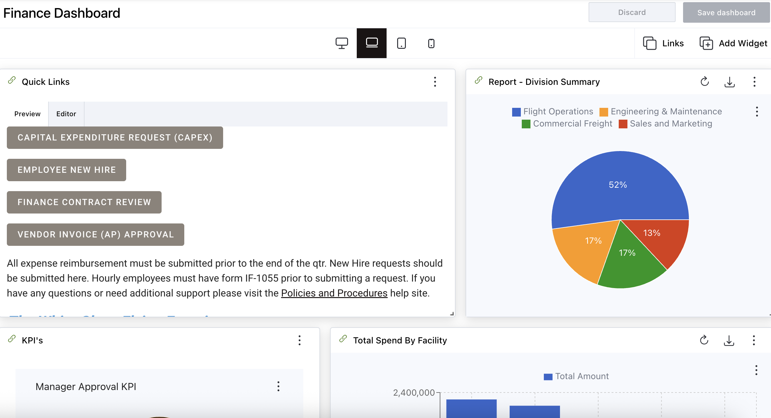 already-created-dashboard-layout
