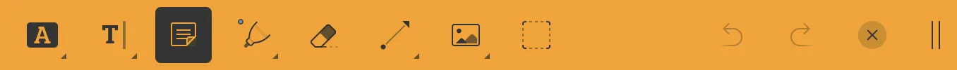 Annotation toolbar