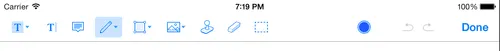 Old annotation toolbar, white