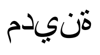 'مدينة' not shaped
