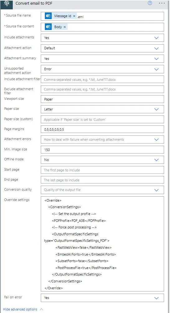 create file power automate