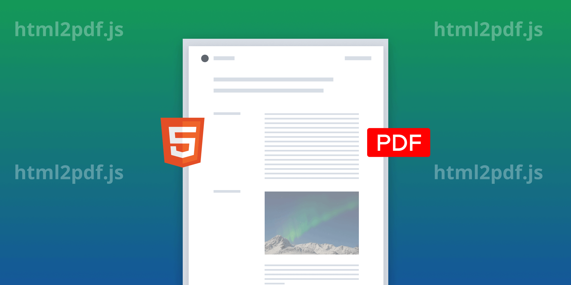 Convert HTML to PDF in JavaScript with html2pdf.js
