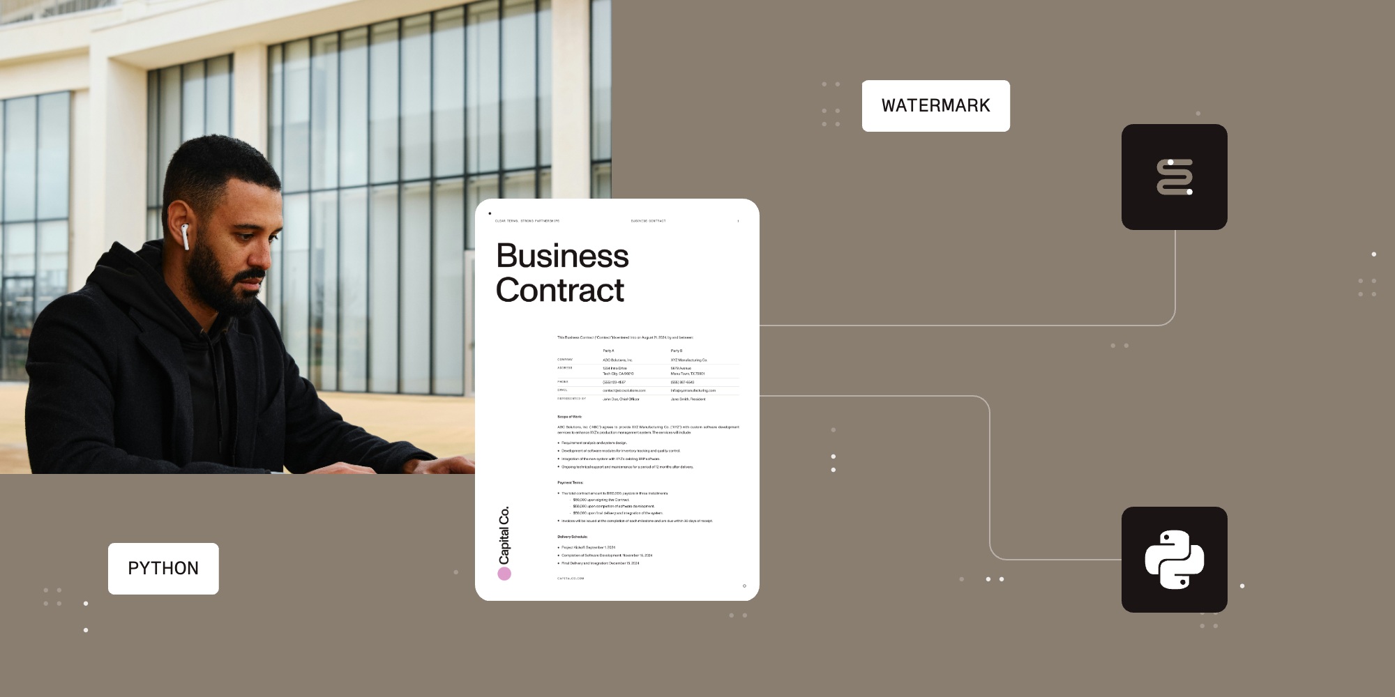 How to watermark a PDF using Python