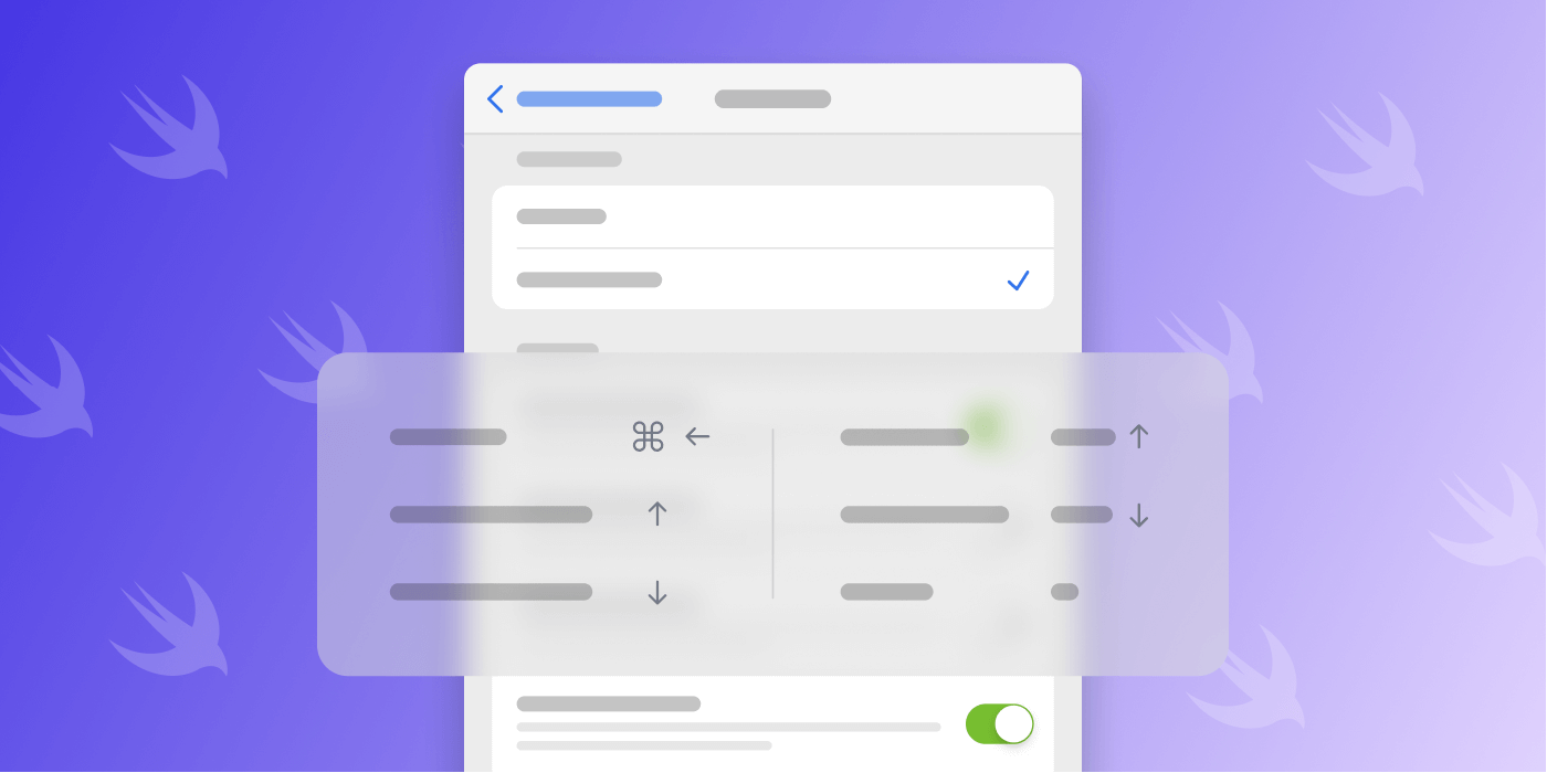 Featured image for article: Keyboard Navigation in SwiftUI