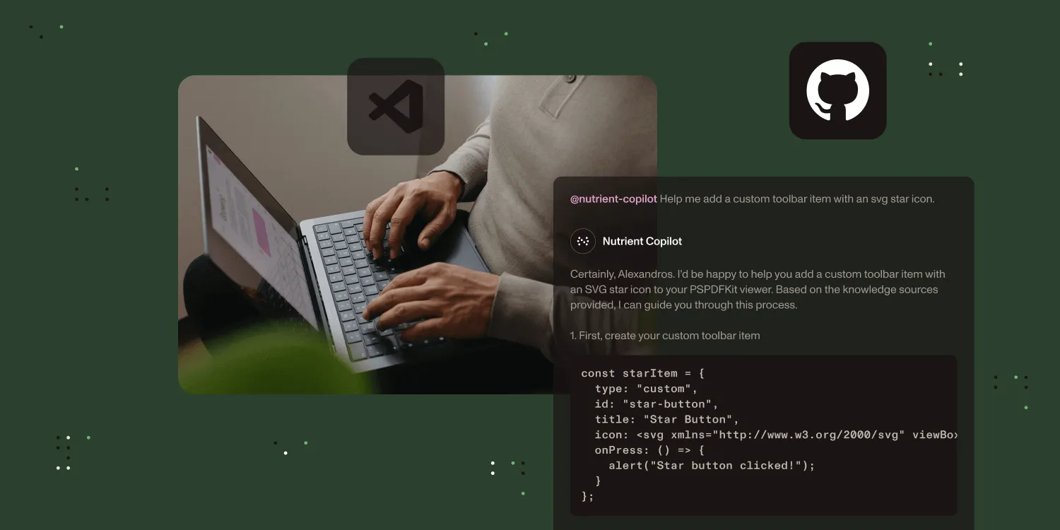Featured image for article: Streamline your development: Get Nutrient product help right inside your editor