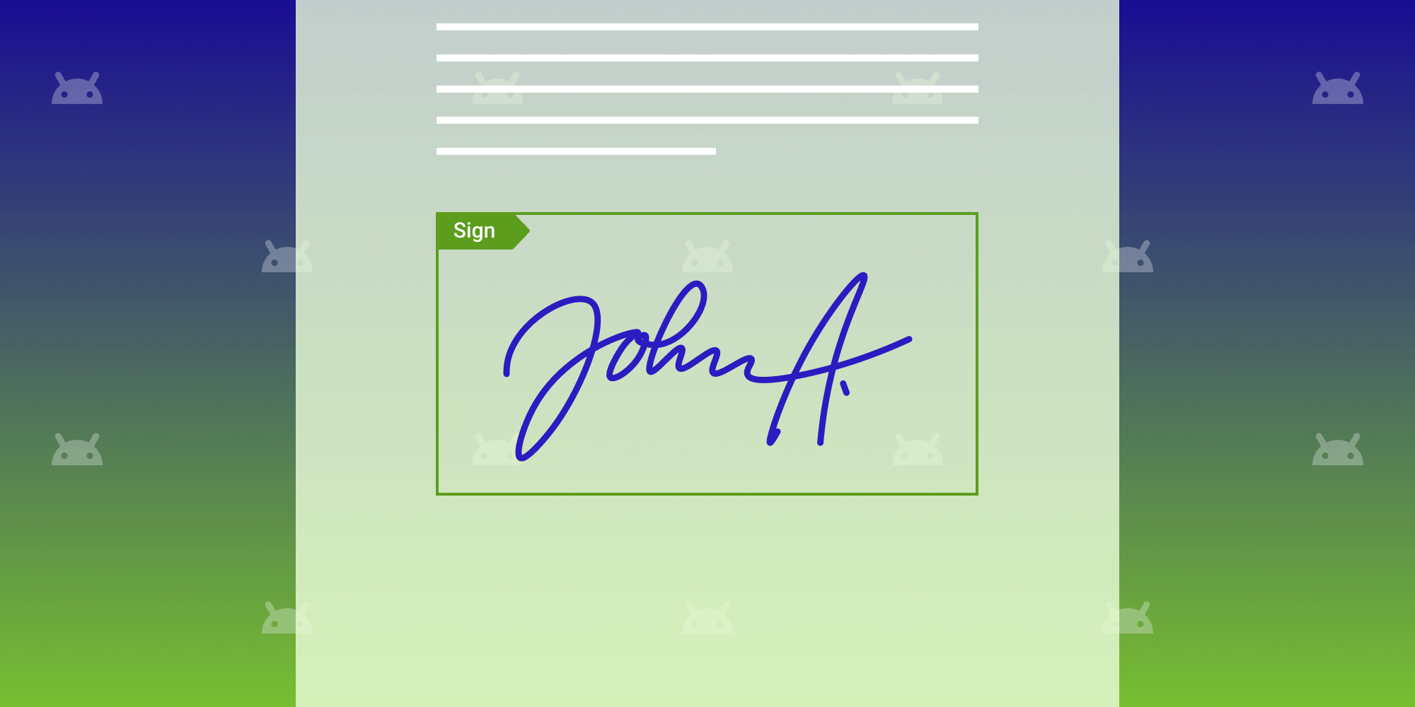How to sign a PDF on Android with Nutrient's signature library