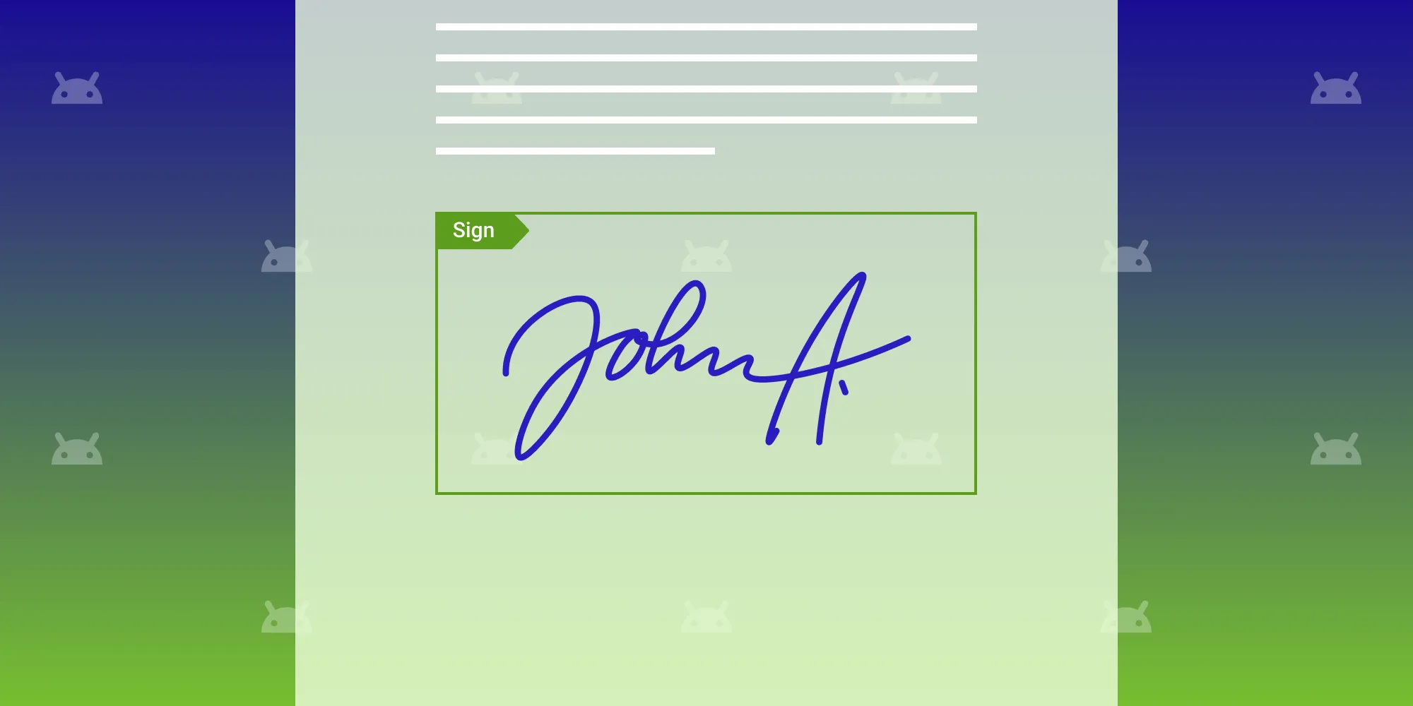 How to sign a PDF on Android with Nutrient's signature library