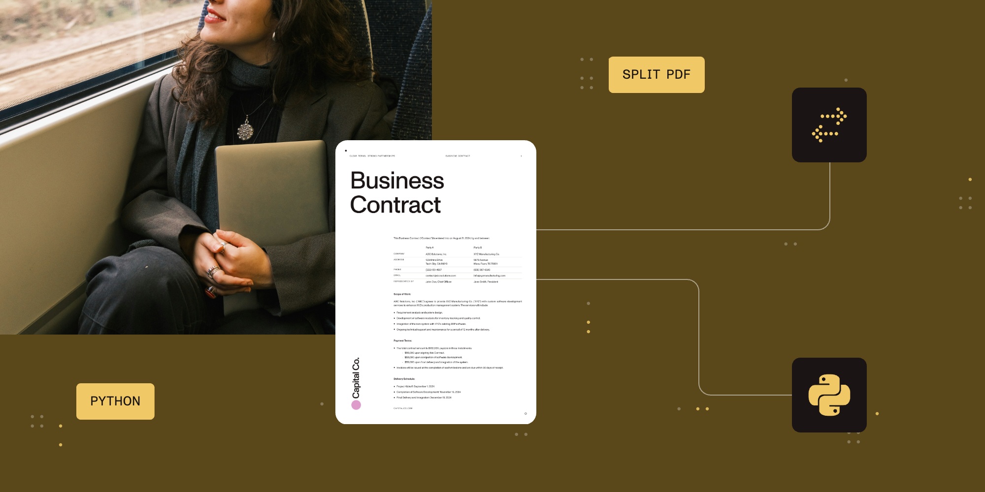 How to split PDFs using Python