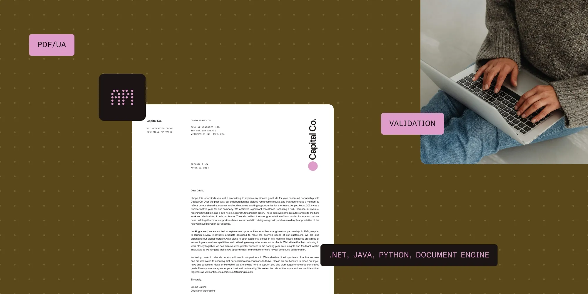 Featured image for article: PDF/UA validation in Java, Python, .NET SDKs, and a PDF server