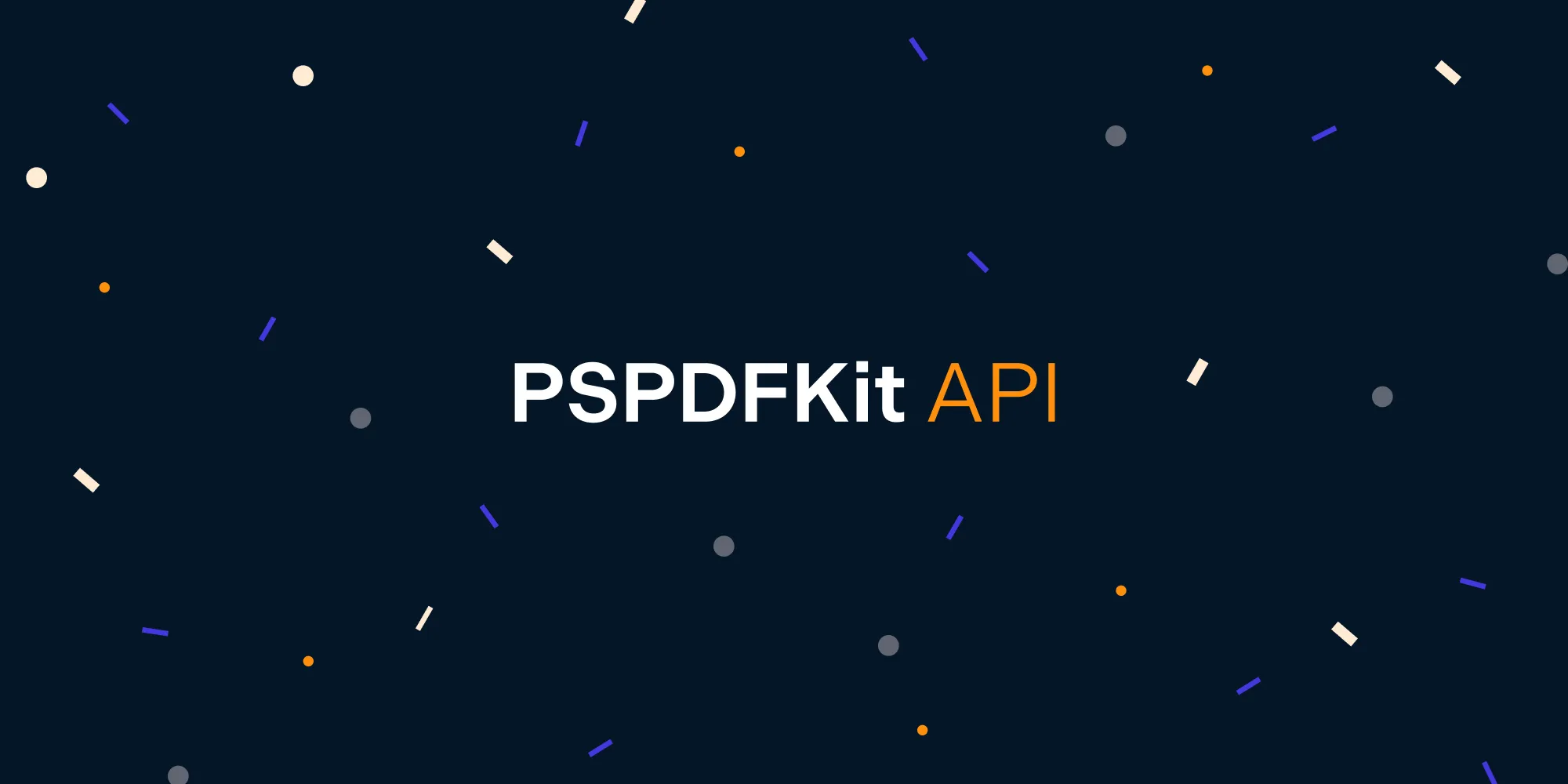 Announcing PSPDFKit API