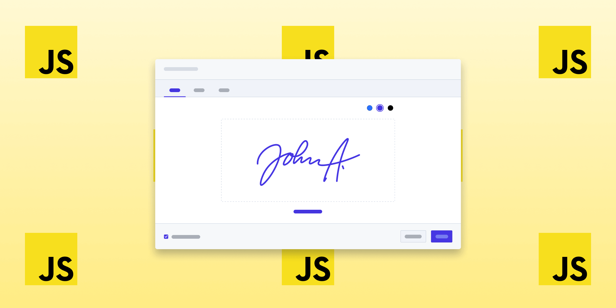 Add a signature pad to PDF documents using JavaScript