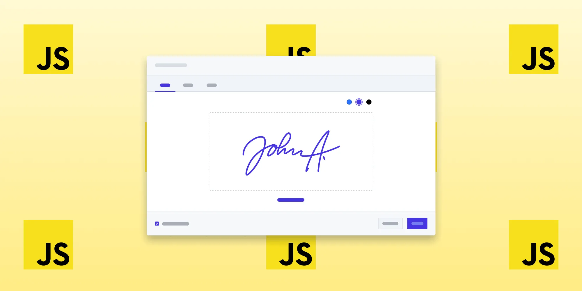 Add a signature pad to PDF documents using JavaScript