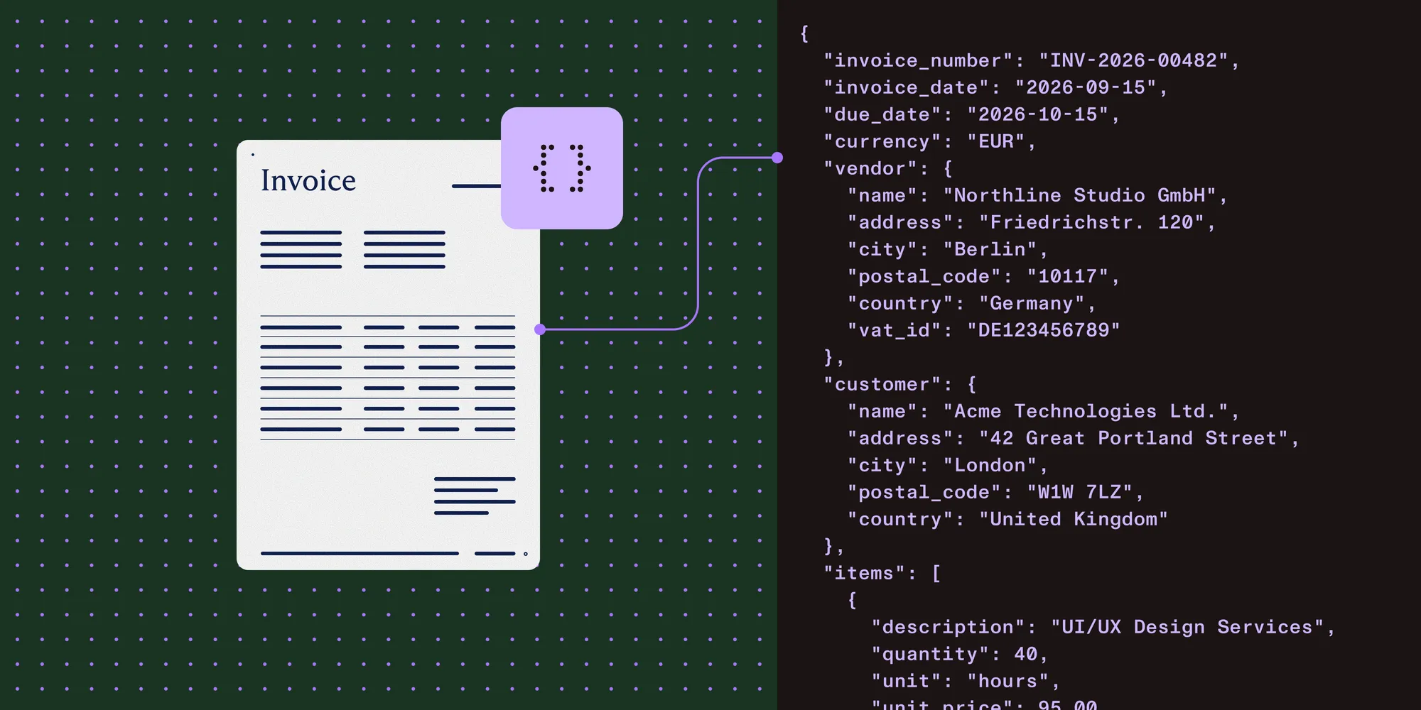 How to convert PDF to JSON: Structured data extraction