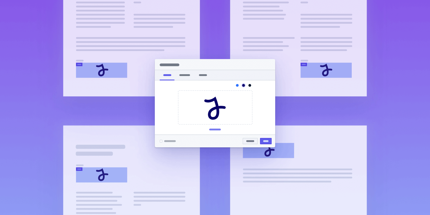 Populate all signature fields in documents