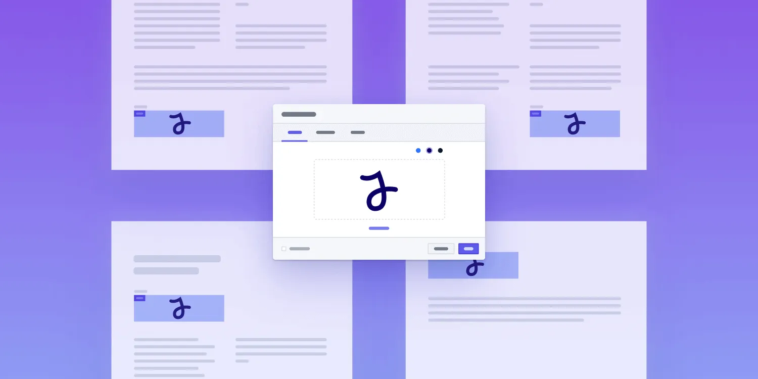 Populate all signature fields in documents