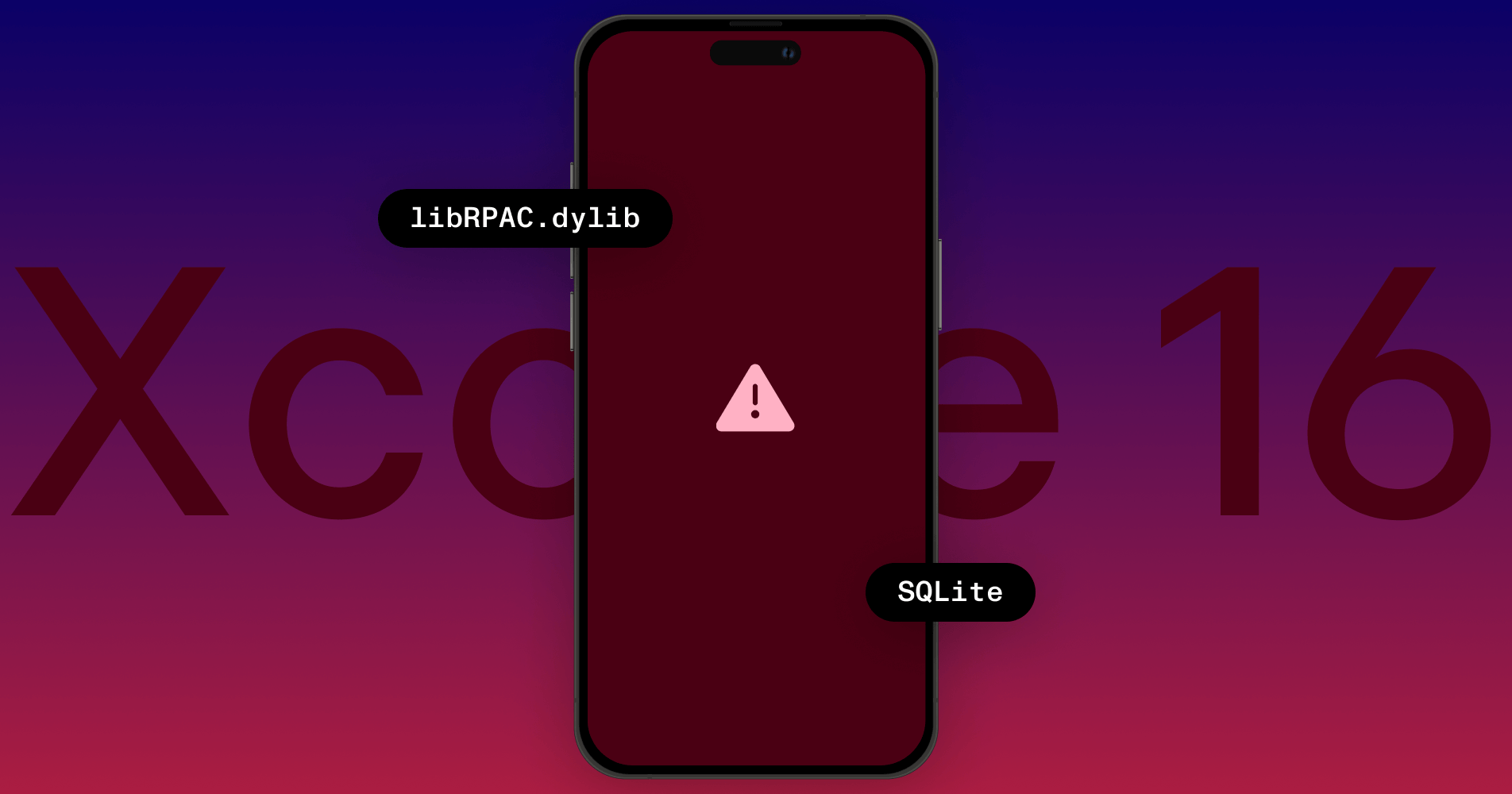 Investigating a dynamic linking crash with Xcode 16
