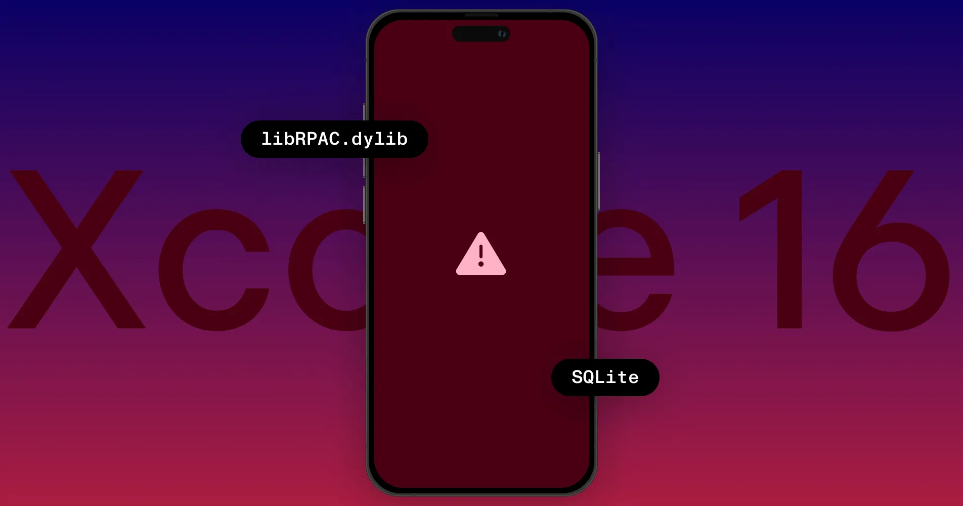Investigating a dynamic linking crash with Xcode 16