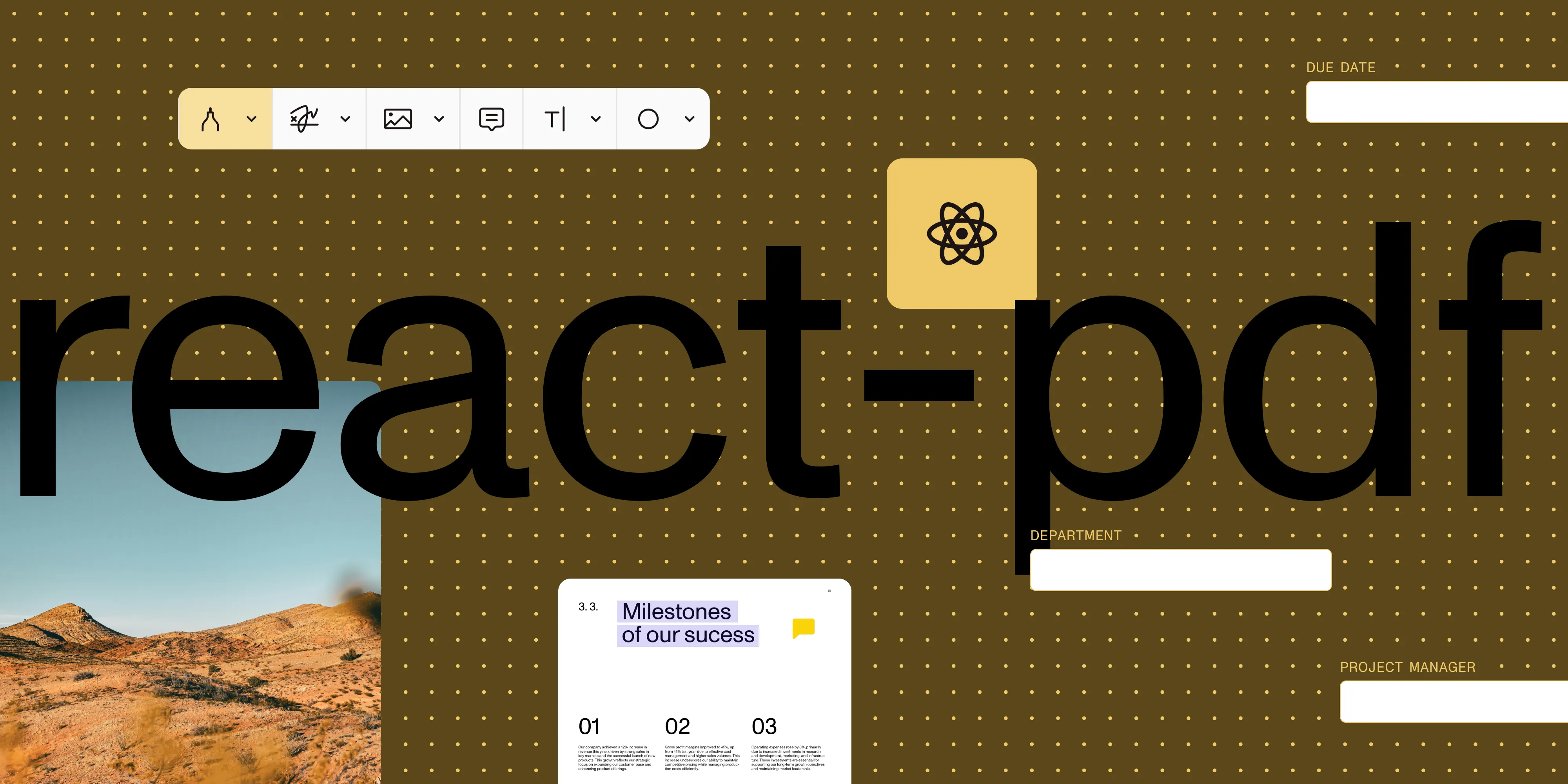Featured image for article: react-pdf annotation layer: Links, forms, and filtering