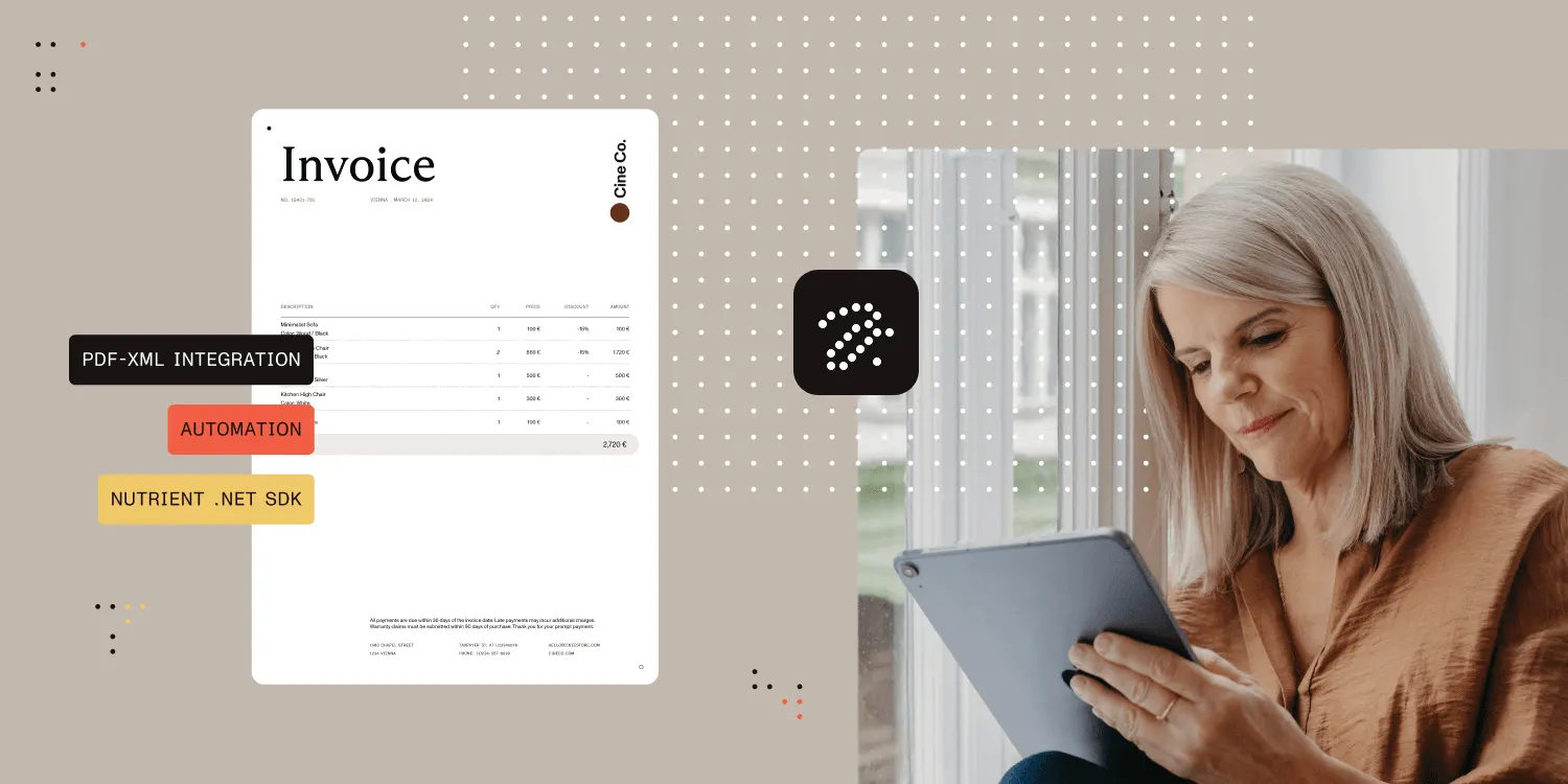 Featured image for article: Germany's 2025 e-invoicing mandate: What you need to know and how Nutrient .NET SDK can help