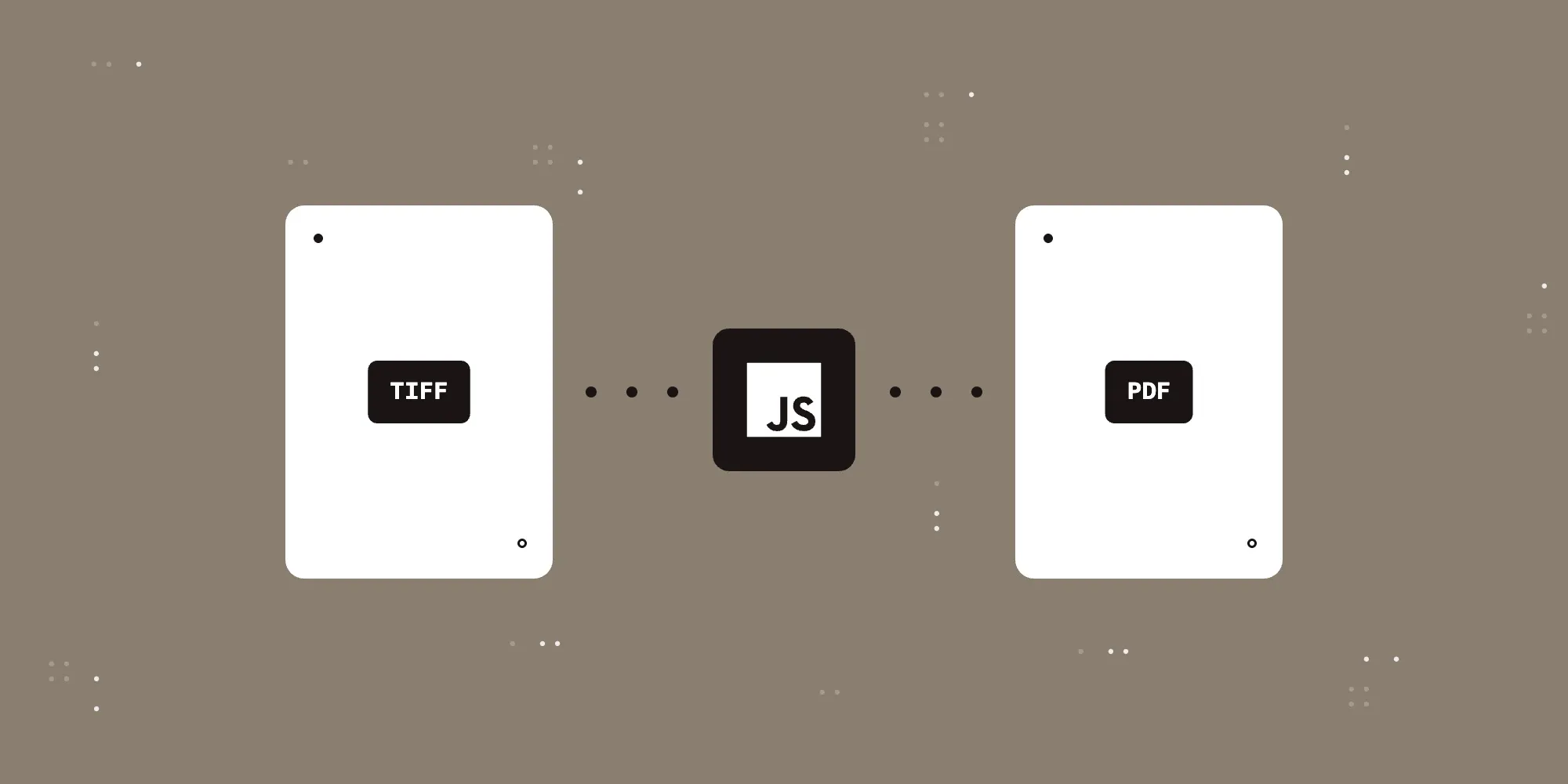 How to convert TIFF files to PDF using JavaScript
