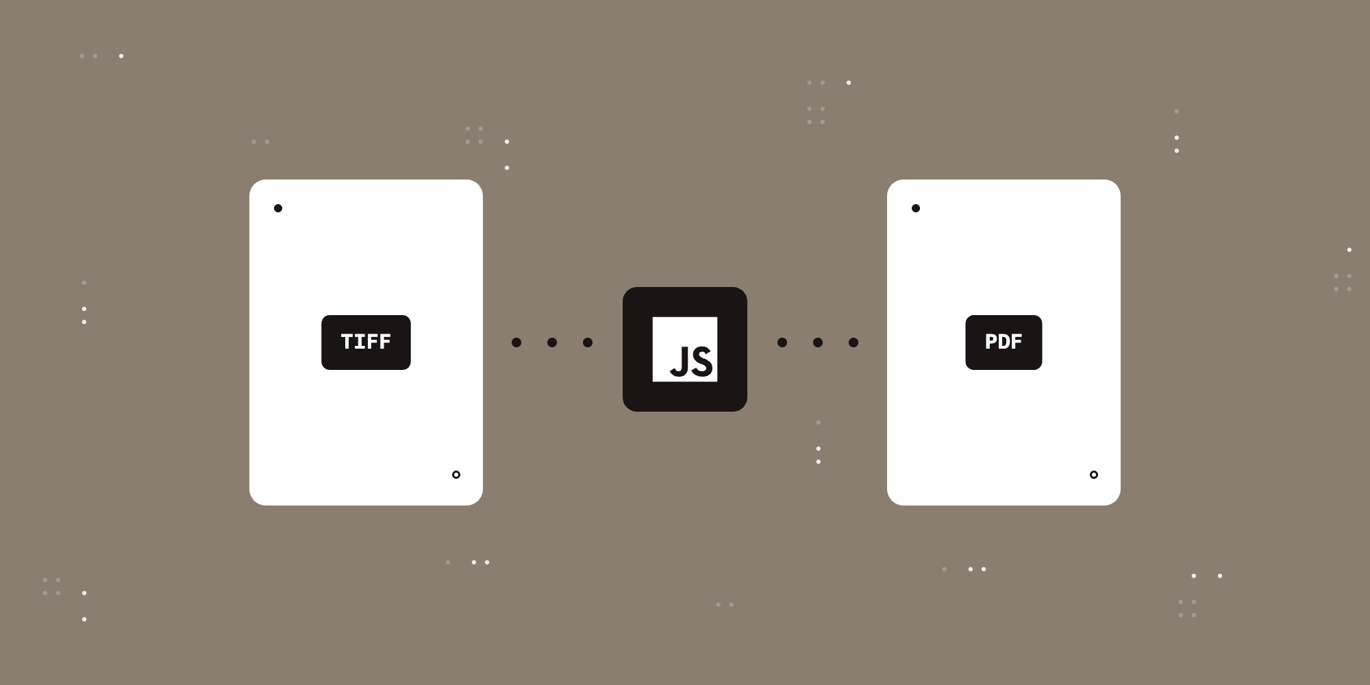 How to convert TIFF files to PDF using JavaScript
