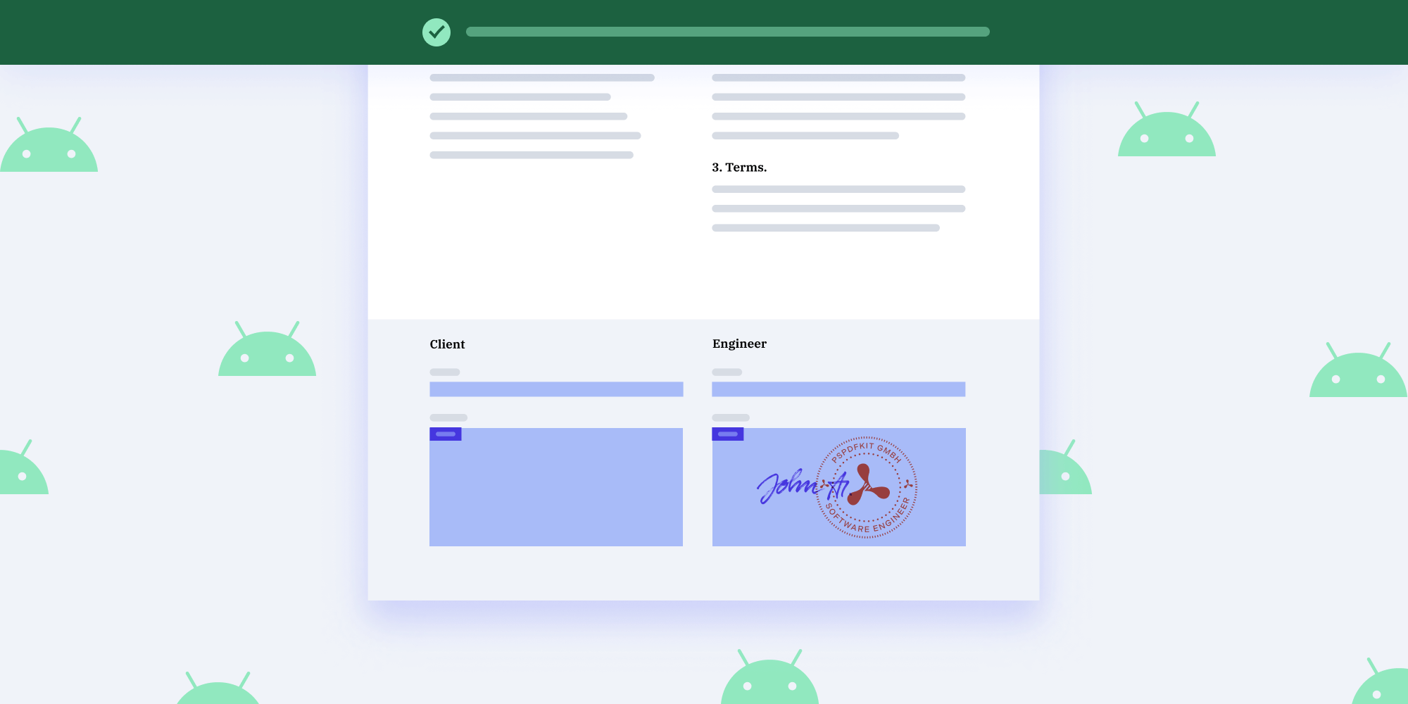 Stamp and sign documents programmatically