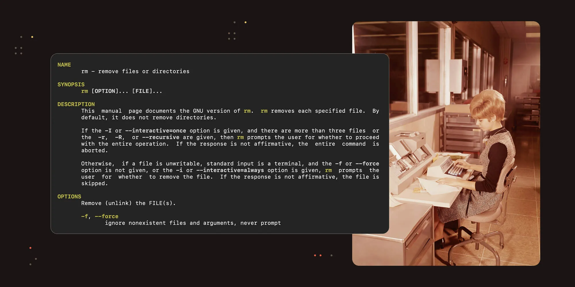 Unix man pages: AI-friendly documentation since 1971