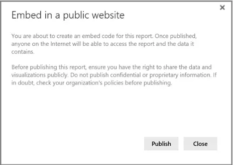 Publish to web