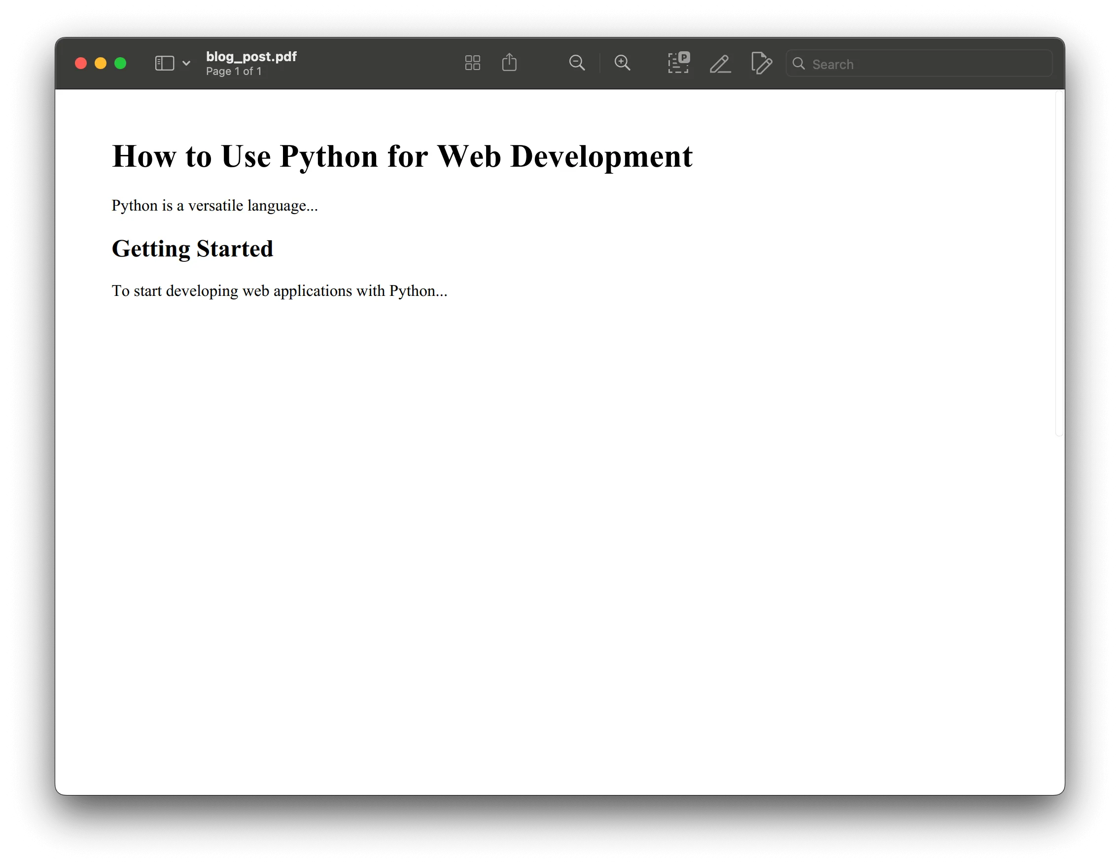 Blog post rendered as PDF from HTML