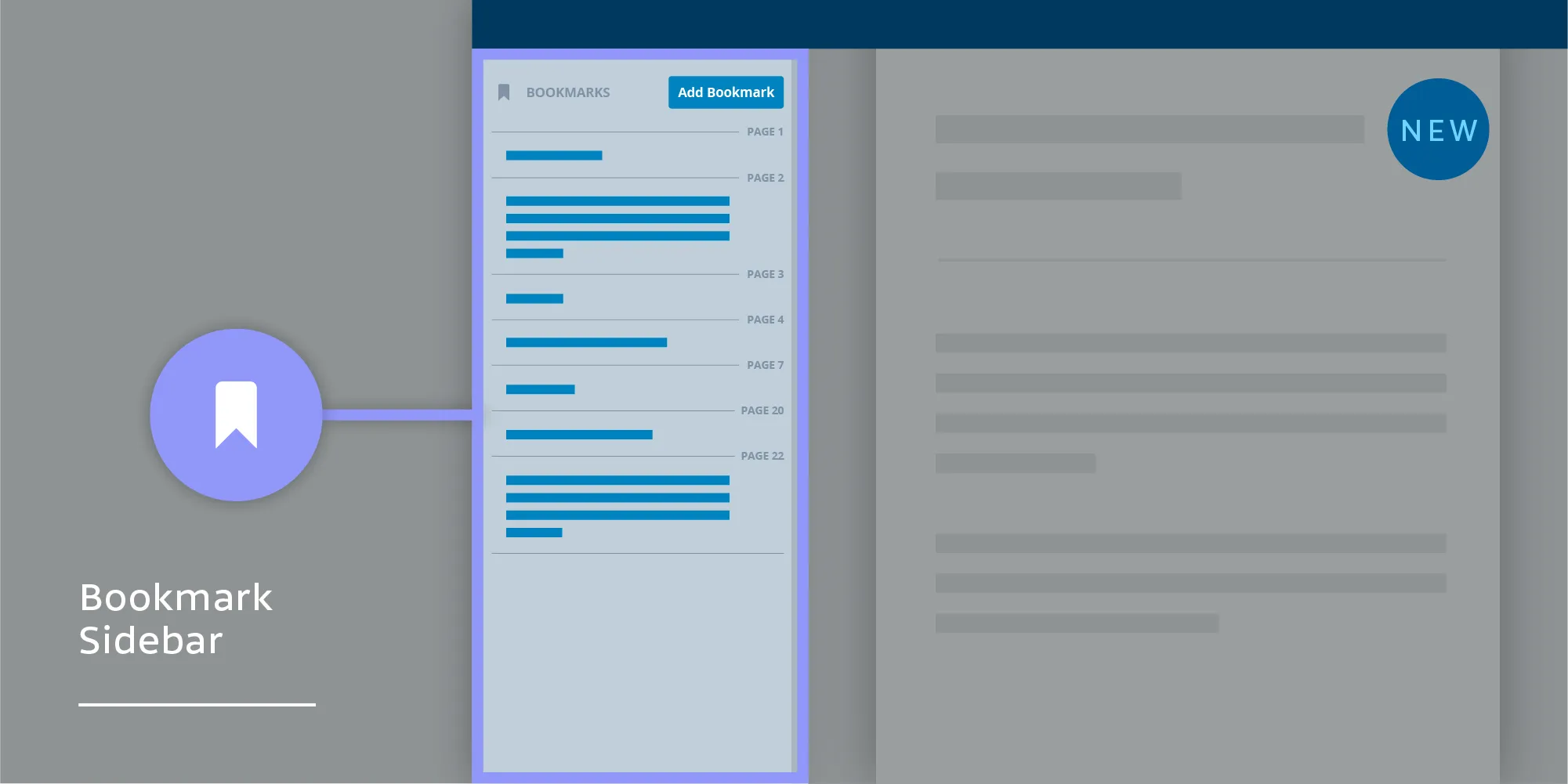 bookmarks sidebar