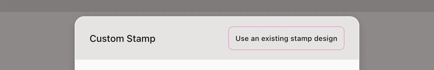 Navigate to Custom Stamp Editor Button