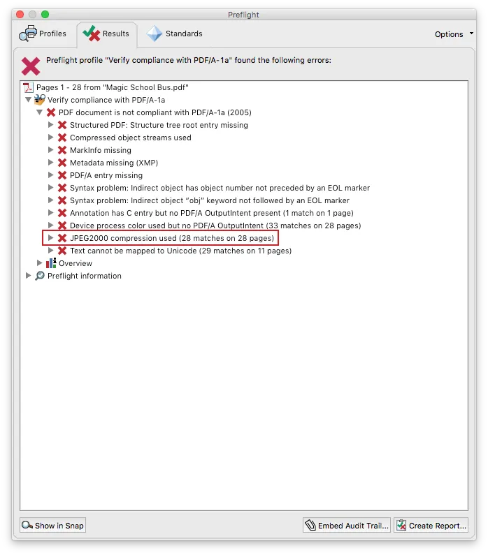 Checking for JPEG2000