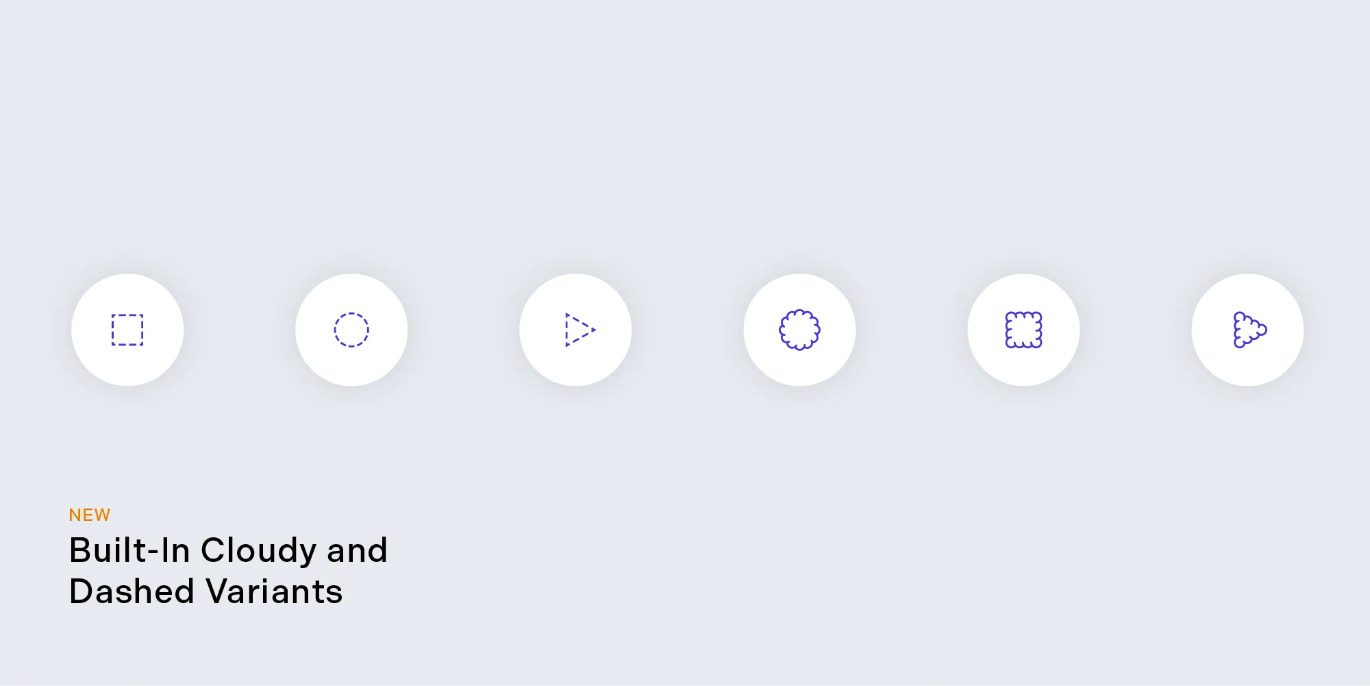 Cloudy and Dashed Shape Variants